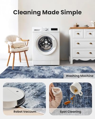 Amada 2x5 Modern Abstract Washable Area Rug - Image 5