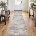 KOZYFLY Modern Hallway Runner 2x10 Washable Rug Runner Multi-Grey by KOZYFLY
