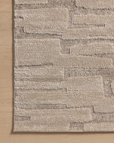 Loloi Amber Lewis Monty Collection MOT-04 Taupe/Beige 5'-3" x 7'-6", .50" Pile - Image 7