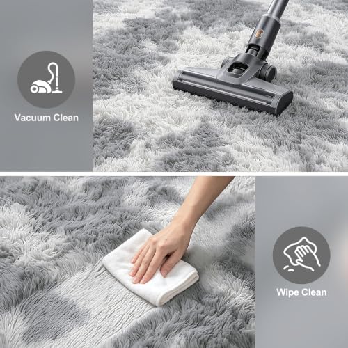 Mottled Light Grey 2x4 Area Rug - Image 6