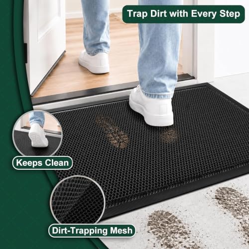 Mibao Meshy Mat Door Mat Heavy-Duty Quick-Dry Floor Mat, Sand & Dirt Trapper - Image 3
