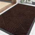 Smiry Front Door Mat Outside Entrance, Low Profile Rubber Doormat by Smiry