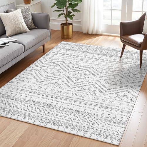 Miukiki 4x6 Washable Area Rug Non Slip Rug by Miukiki