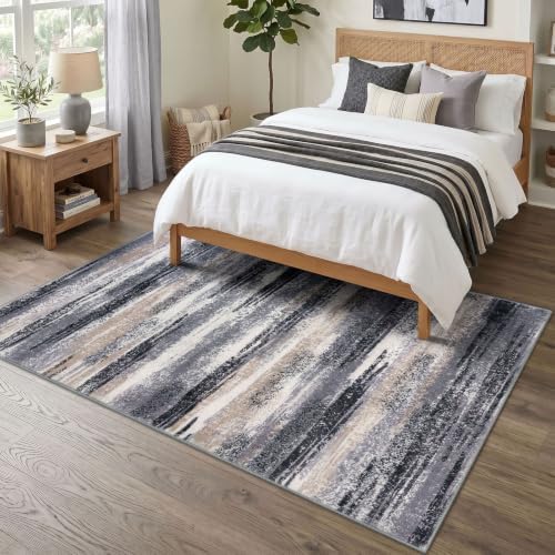 Lansny Modern Abstract 5x7 Area Rugs - Image 2