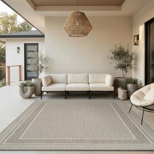 MontVoo-Outdoor Rug-Patio Rug 8x10 ft Polypropylene Indoor Outdoor Rugs Outdoor by MontVoo