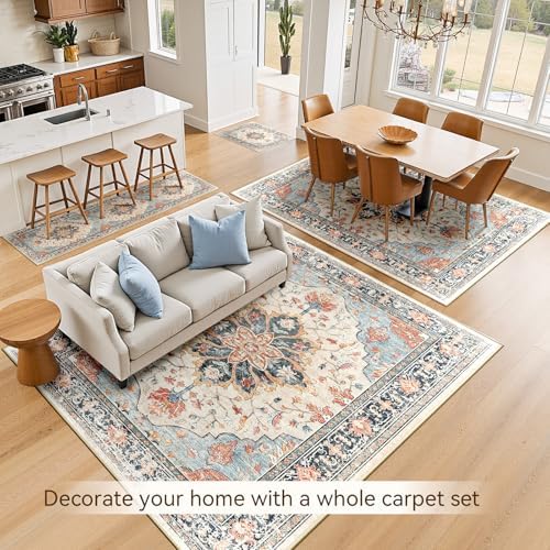 RELEANY Washable Area Rug, Runner 2'x10' - Image 3