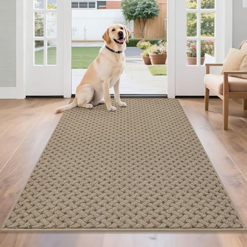 BEQHAUSE Dirt Trapper Door Mat Non-Slip Entryway Rugs by BEQHAUSE