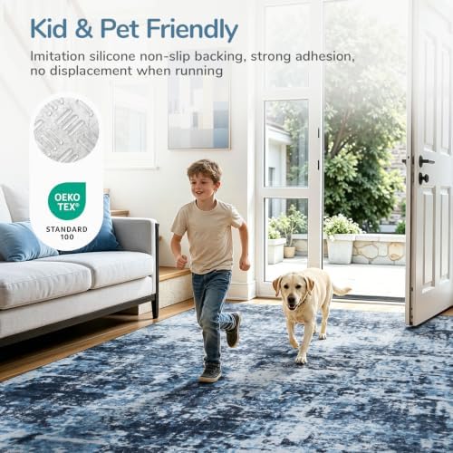 Lessymo Washable 8x10 Area Rugs - Image 3