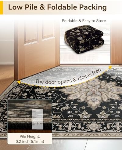 RELEANY Washable Area Rug, Runner 3'x9' - Image 5
