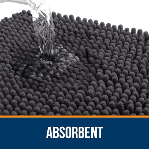 OLANLY Bathroom Runner Rugs 59x20, Extra Soft Absorbent Chenille Bath Rugs - Image 4