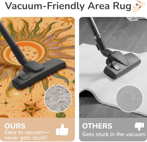 Vacuum-Friendly, 5x7 Washable Area Rug - Image 5