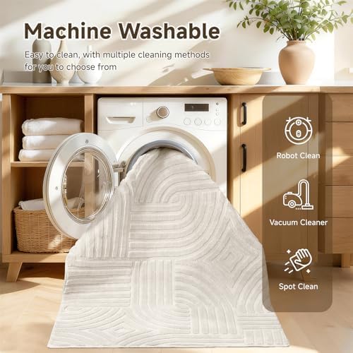 Pauwer 3x5 Area Rug for Living Room, Modern Bedroom Floor Carpet - Image 6