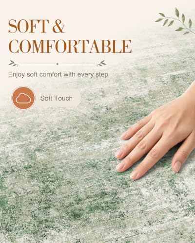 OLANLY 3x5 Washable Accent Rug, Soft Non Slip Carpet - Image 4