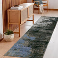 GarveeHome Modern Abstract Runner Rug 2.5x8 Hallway Rug Gray Brown by GarveeHome