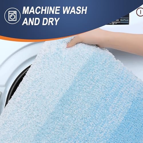 OLANLY Bathroom Runner Rug 59x24, Extra Soft Absorbent Microfiber Bath Rugs - Image 6
