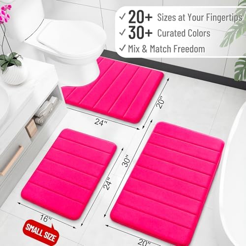 OLANLY Memory Foam Large Bath Mat 44x32, Super Soft Absorbent Bathroom Rugs - Image 2