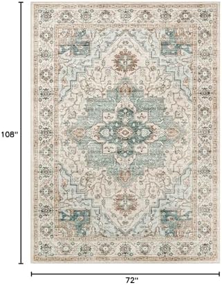 Washable 6x9 Area Rugs, Non Slip Rug - Image 2