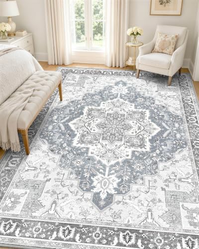 OLANLY 5x8 Washable Area Rug, Soft Non Slip Carpet by OLANLY
