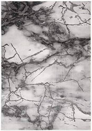 SAFAVIEH Craft Area Rug 6'7"x9', Modern Grey & Silver CFT877G - Image 2