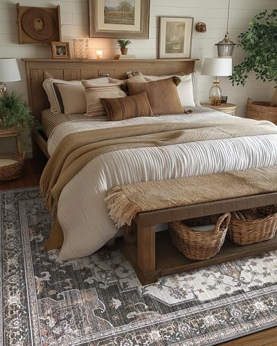 BEIMO Area Rugs 3x5 for Living Room Bedroom, Modern Vintage Boho Machine - Image 4