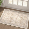 Beige Entryway Rug Indoor, 2x3 Small Door Rugs by Jainmy