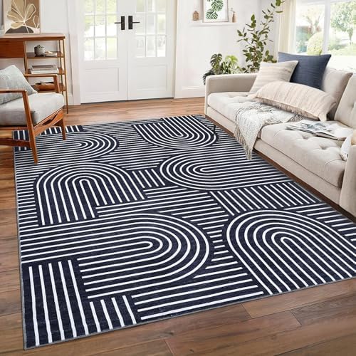 ROYHOME Modern Washable Rug 8x10 Area Rugs by ROYHOME
