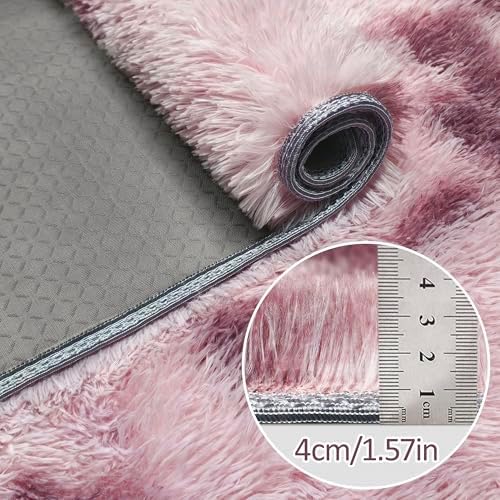 Tie-Dyed Blush 3x10 Machine Washable Runner Rugs - Image 5