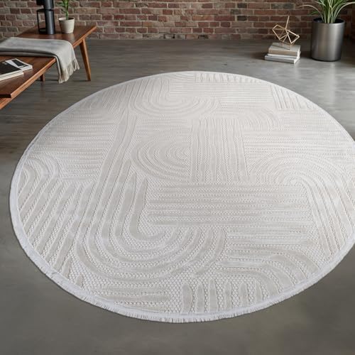 Modern Indoor Rug Orbit 6 Round Area Rugs by Unknown