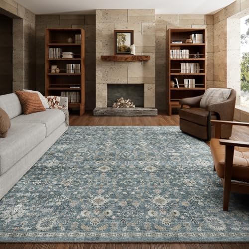 Machine Washable Rugs for Living Room: 8x10 Area Rugs for Bedroom by NoiFamo