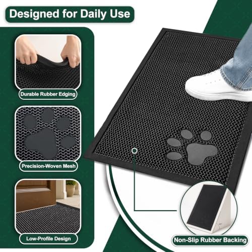 Mibao Meshy Mat Door Mat Heavy-Duty Quick-Dry Floor Mat, Sand & Dirt Trapper - Image 2