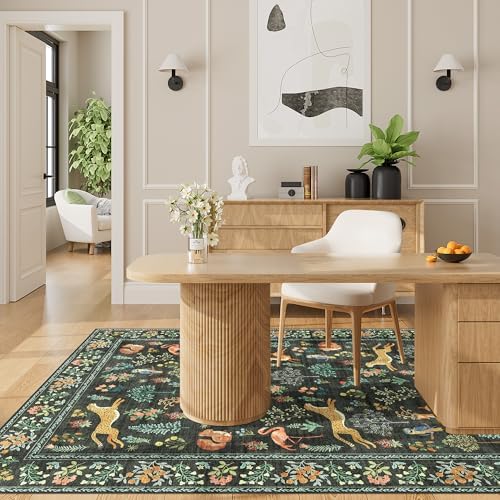 DUKINO 3x5 Rug, Washable Animal Area Rug - Image 5