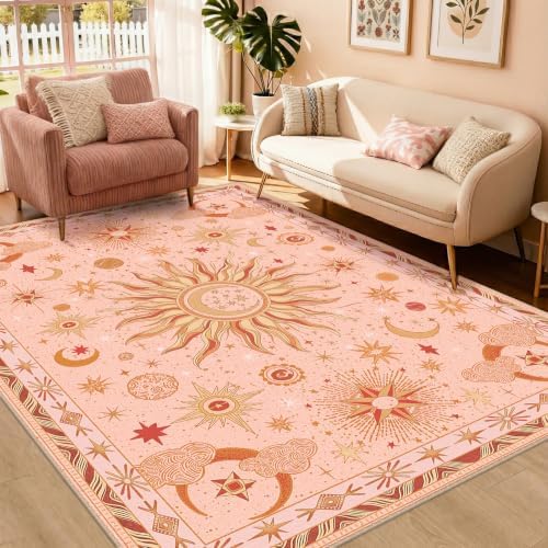Vacuum-Friendly, 5x7 Washable Area Rug by meejou