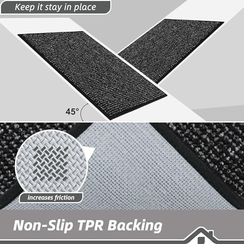 BEQHAUSE Dirt Trapper Door Mat 17" x 30", Non-Slip Doormats - Image 6