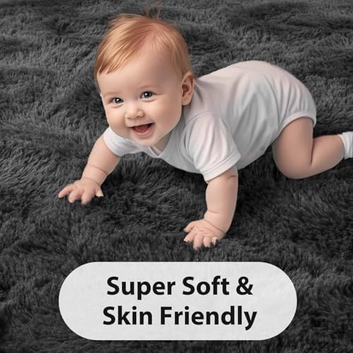 FinRèc Home 9x12 Non-Slip Fluffy Area Rugs - Image 5