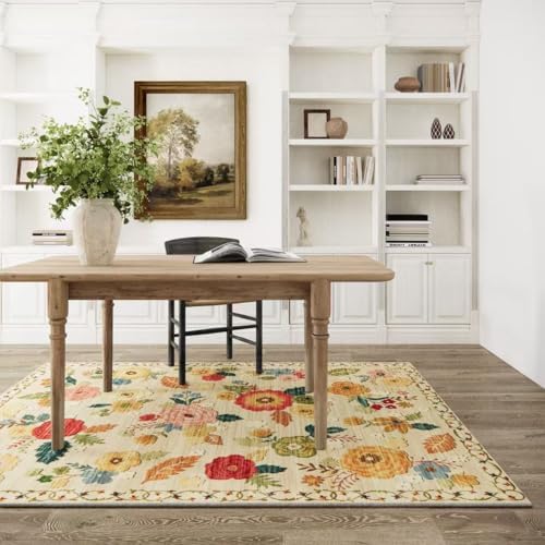3x5 Washable Area Rug for Bedroom: Small Entryway Rug Non Slip Throw Carpet - Image 2