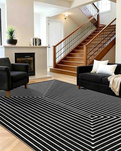 8x10 Area Rugs for Living Room Large Modern Washable Rug - Image 3