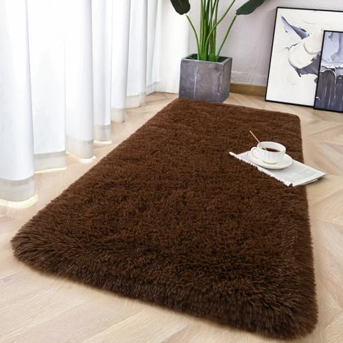 Chicrug Soft Runner Rug for Bedroom Living Room Plush Fluffy Rugs 2x4 - Image 2