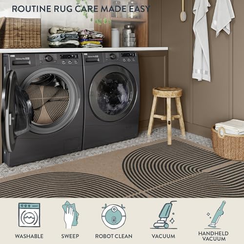 Lahome Modern Rainbow Easy Jute 8x10 Rug - Image 5