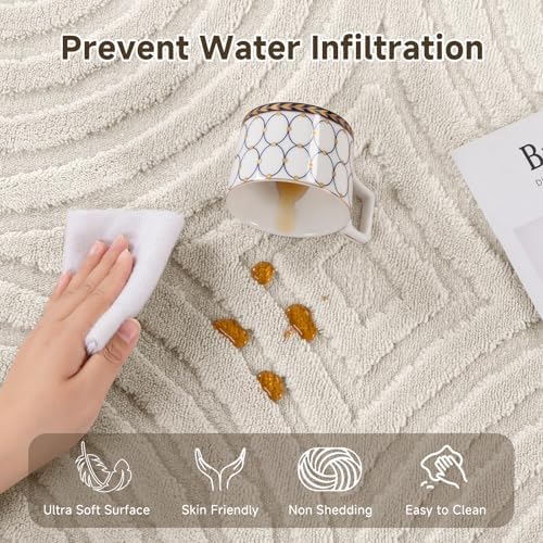 Pauwer 3x5 Area Rug for Living Room, Modern Bedroom Floor Carpet - Image 4