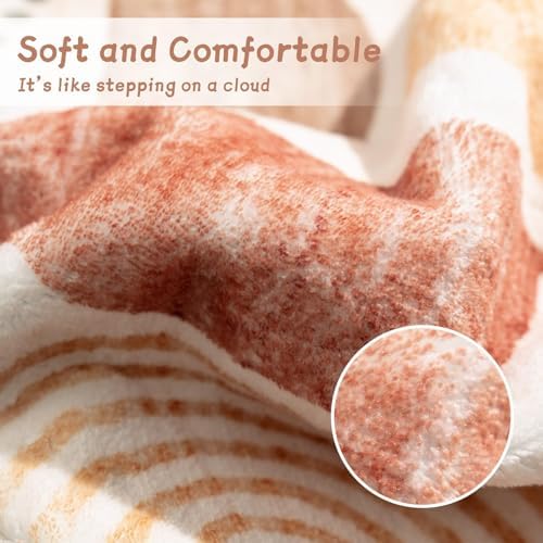 MUJOO Round Rug 4ft Small Circle Area Rug Washable Non Slip Modern Abstract - Image 6