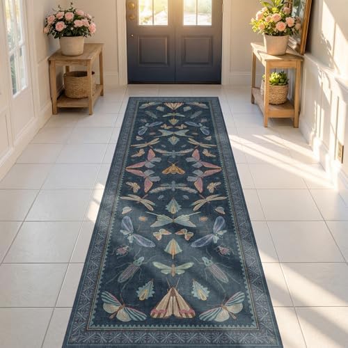 Vintage 2'6"x8' Kitchen Rugs Washable, Non Slip 8ft Long Rugs - Image 3