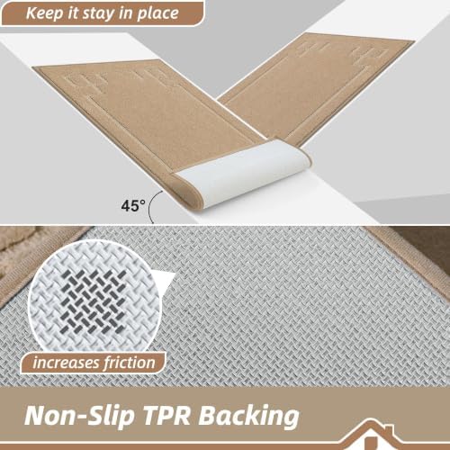 BEQHAUSE Door Mat 32" x 48", Non-Slip Door Mats Indoor Washable - Image 4