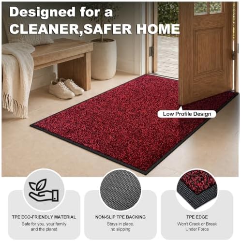 Mibao Super Absorbent Front Door Mat, Non-Slip Washable Indoor Doormats - Image 4