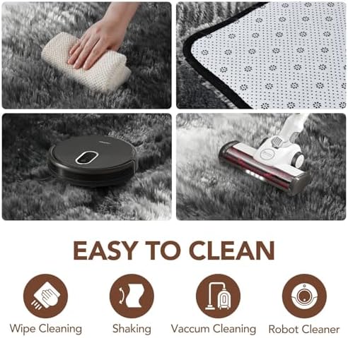 FinRèc Home 9x12 Non-Slip Fluffy Area Rugs - Image 7