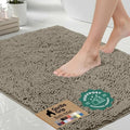 GORILLA GRIP Bath Rug Mat for Bathroom, Absorbent Chenille, 60x24 Latte by GorillaGrip