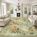JOLLYVOGUE Floral Area Rug 8x10, Washable Rug by JOLLYVOGUE