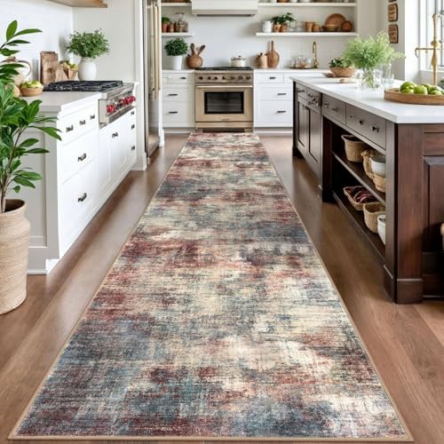 IOHOUZE Abstract Runner Rug 3x16 Ft Washable Runners - Image 3
