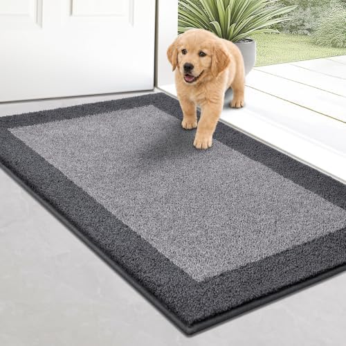 Door Rug 20" x 32", Washable Throw Rug by Unknown