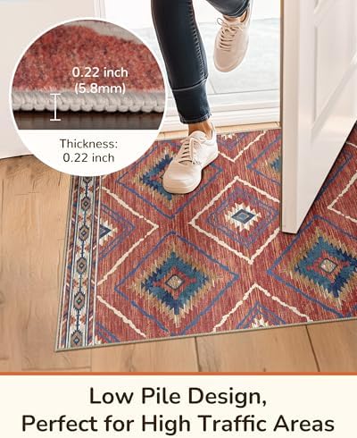 BESTSWEETIE 2'x6' Washable Area Rug - Image 6