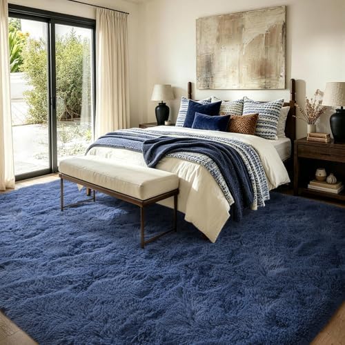 FinRèc Home 5x7 Non-Slip Fluffy Area Rugs - Image 2